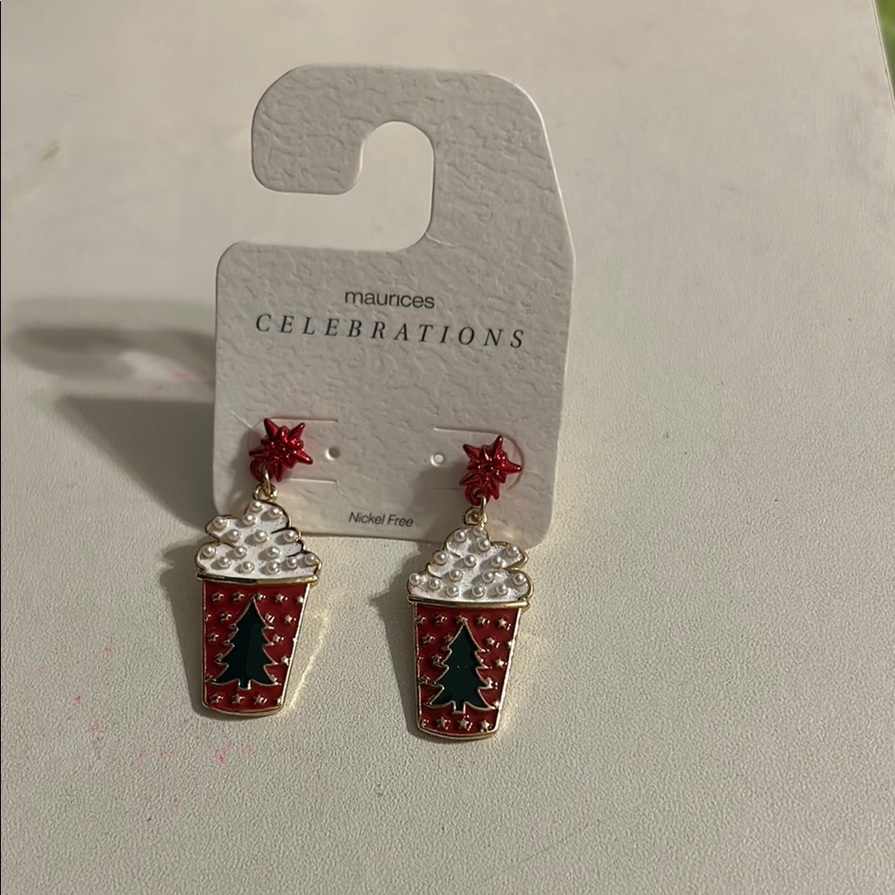 Maurices Festive Holiday Earrings